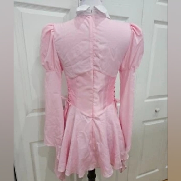 Sugar Thrillz  Pink Puff Flare Sly Corset Dress - Picture 3 of 6